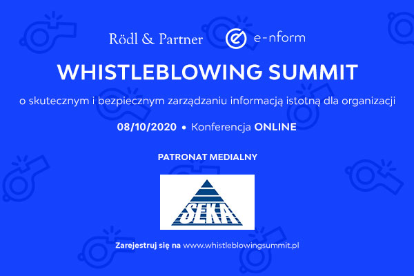 WHISTLEBLOWING SUMMIT patronat seka s.a. konferencja online